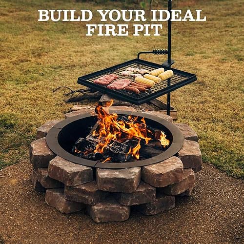 Miniatura 4 de Foso para fogata Titan 33 x 38 x 46 pulgadas, acero, para usar en el piso