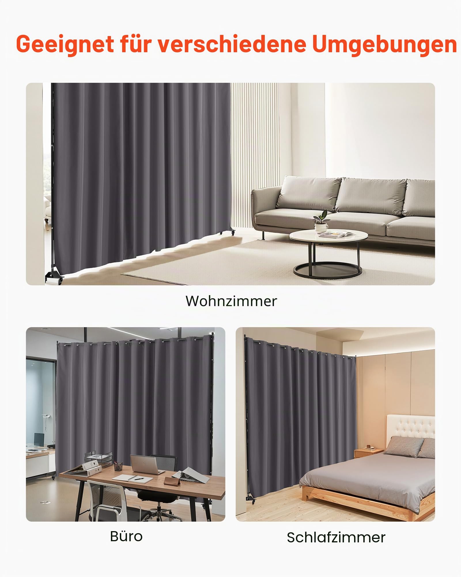 Vevor Raumteiler Trennwand Paravent Stellwand Einzelpanel – Bild 6