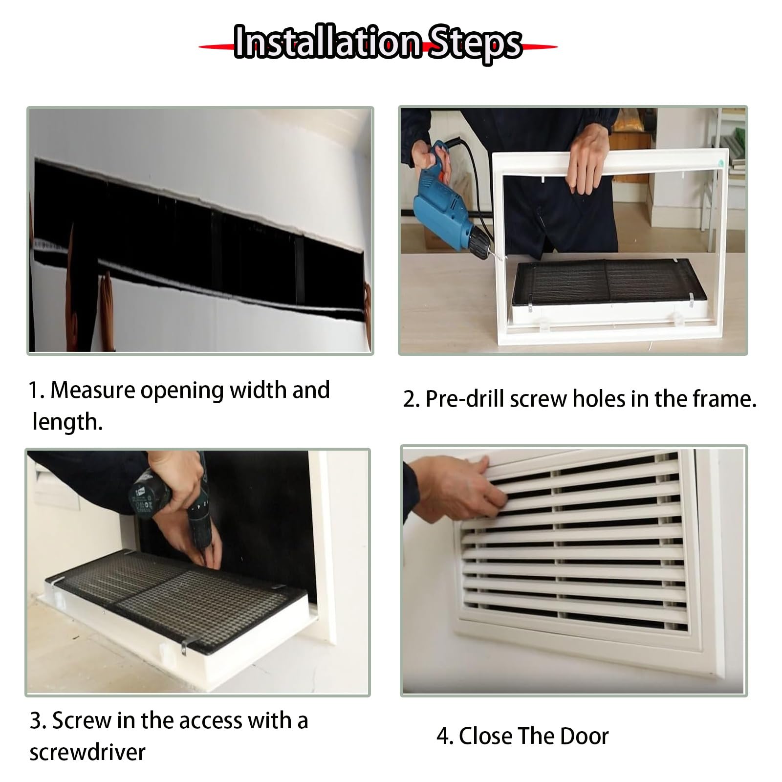 Cubierta de registro HVAC, difusor de techo de aleación de aluminio para ventilación de aire, apertura de entrada de 6 a 16 pulgadas, mejora del hogar, blanco, duradera y fácil de instalar