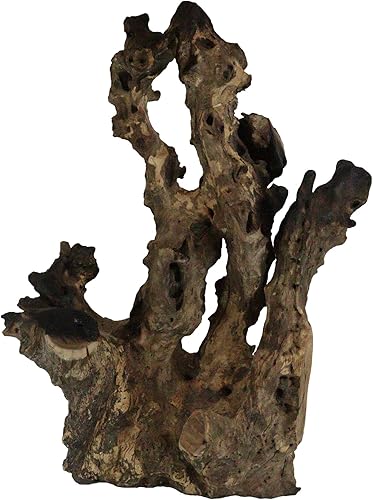 Miniatura 6 de Ebros Gift Madera balinesa balinesa hecha a mano de madera natural Gamal con 3 cuencos de vidrio fundido soplado a mano de 25 pulgadas de alto,