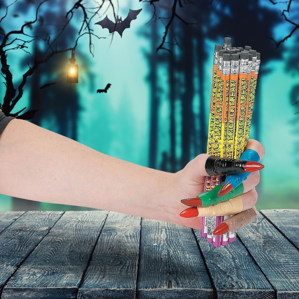 Fun Express - Martian Fingers (6dz) for Halloween - Apparel Accessories - Costume Accessories - Bulk Accessories - Halloween - 72 Pieces