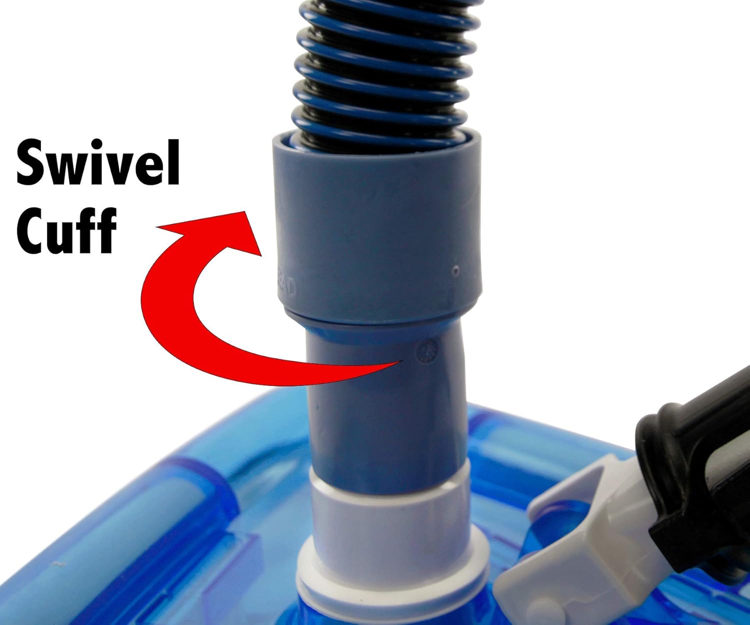 Aqua Select Premium Kink-Free Swimming Pool Vacuum Hoses with 1.25-Inch Swivel Cuff | 24 ft Length | Hose Helper Included | Perfect for Above Ground and Inground Pools