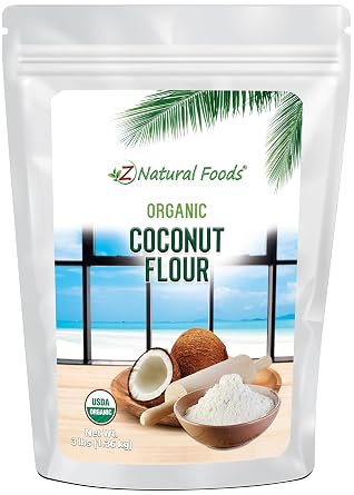 Organic Coconut Flour - 3 lb - Made In Small Batches For Freshness - Gently Dried & Finely Ground - All Natural Fiber For Cooking & Baking - Keto, Paleo & Vegan Friendly - Raw, Gluten Free, Non GMO