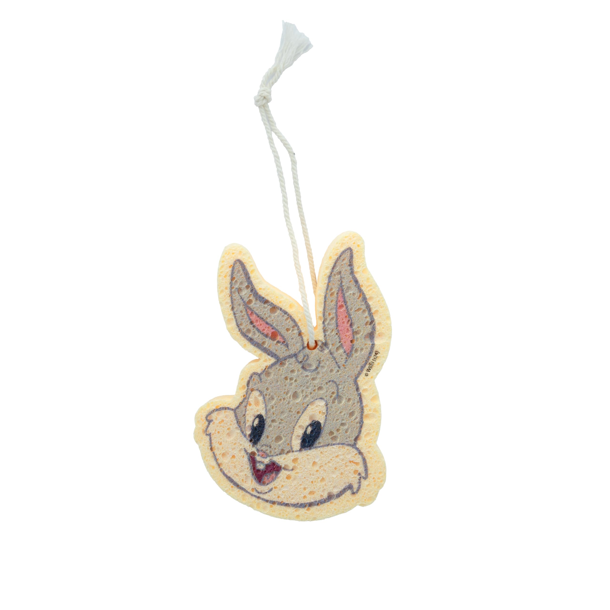 Looney Tunes Eponge Bain Enfant Forme Bugs Bunny - Accessoire Baignoire, Douche Mousse - Ultra-Douceur Corps Bébé, Enfant - Nettoyage Doux, Efficace - Produit Officiel Warner Bros