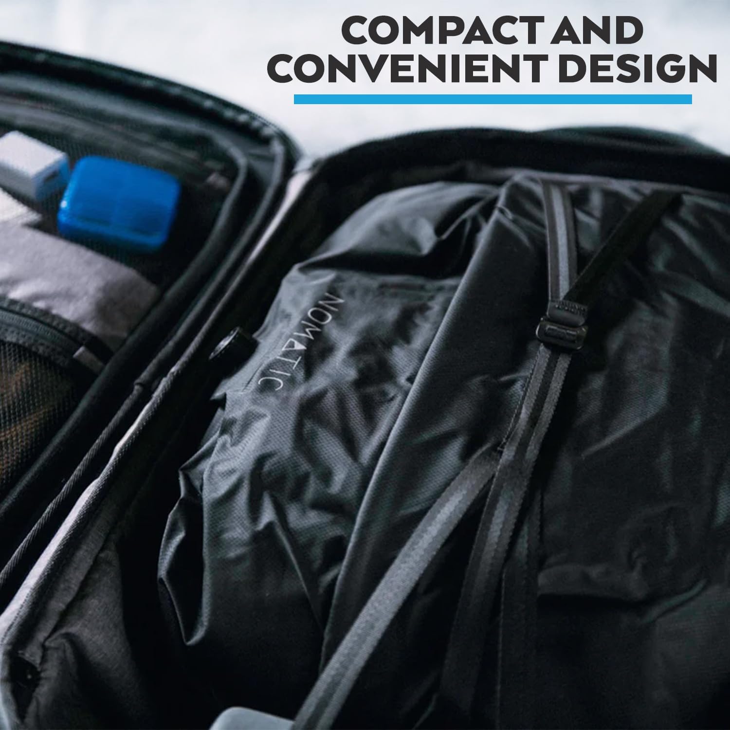 NOMATIC Vacuum Bag - Luggage Organizer Bags - Compression Packing Cubes - Luggage Organizer Bags and Travel Essentials (Black)