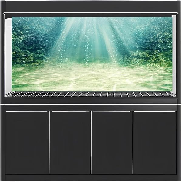 120x46cm Aquarium Hintergrund Wasserpflanze Blase Unterwasser Ozean Boden Fisch Tank Poster Hintergrund Vinyl Hintergrund - 2