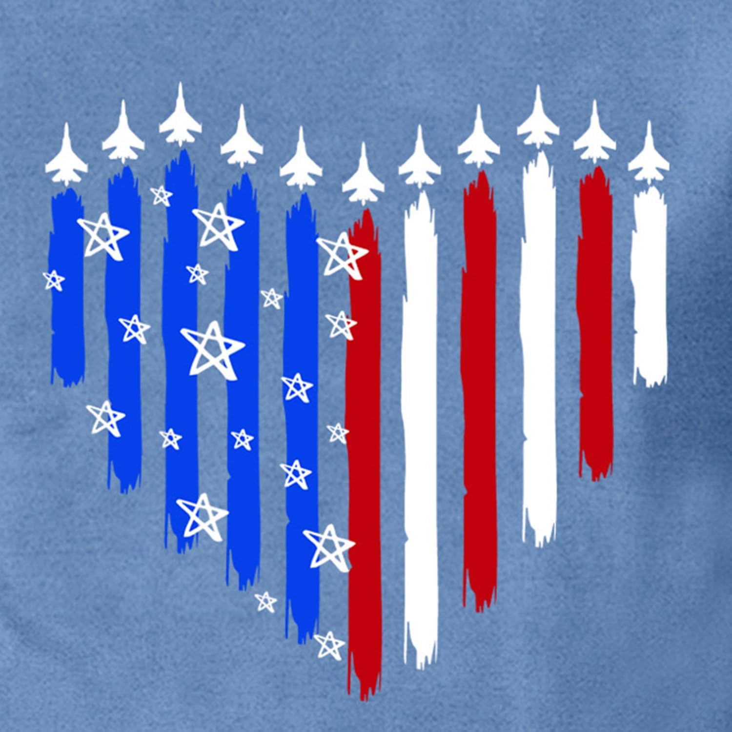 American Flag Shirts for Men USA Air Force Shirt 4th of July Tee Tops image 5