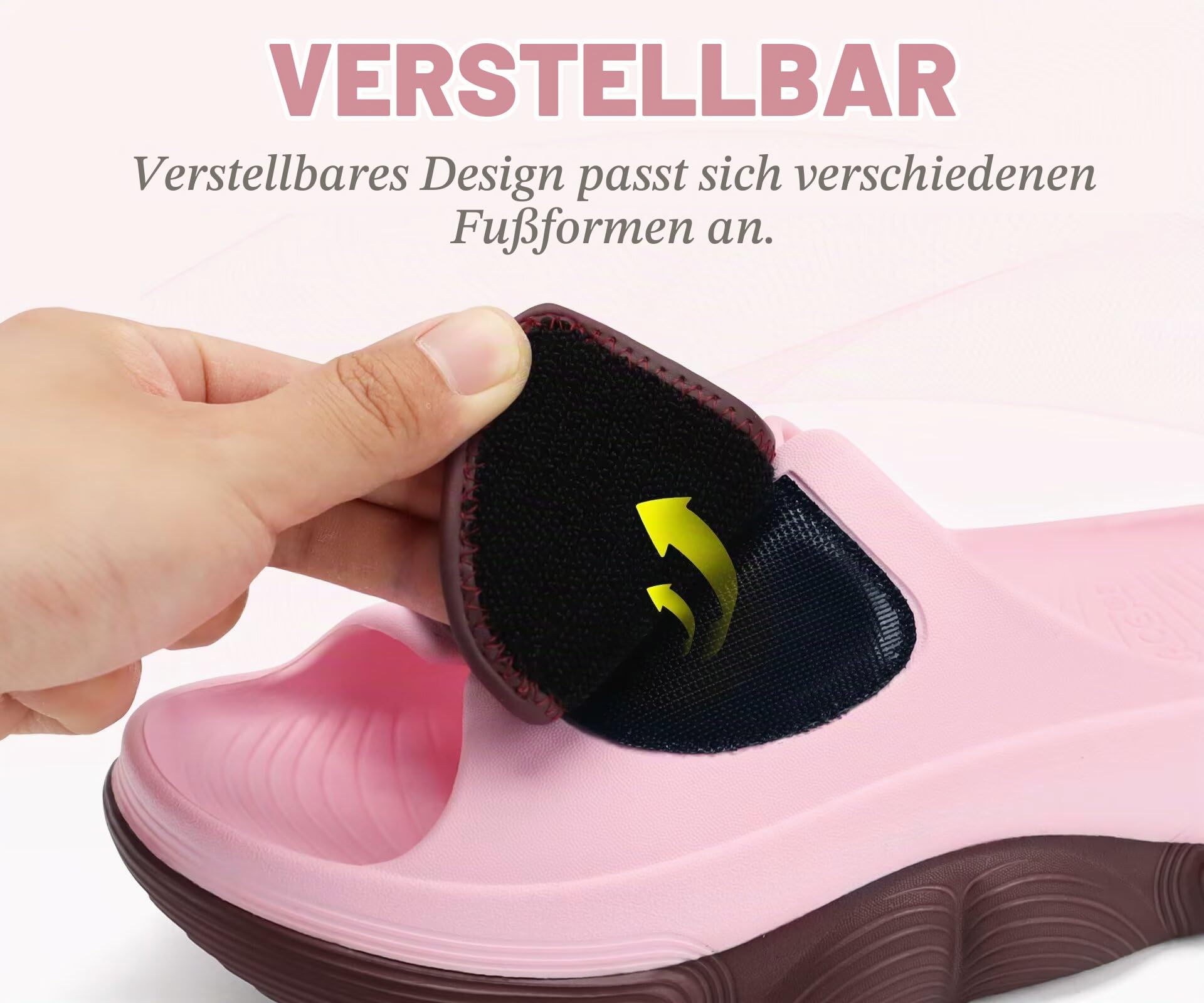 COFACE Orthopädische Sanftschuhe für Damen mit bequemer Fußgewölbestütze–orthopädische Pantoletten für Damen zur Linderung von Plantarfasziitis–offene Zehen-für Damen zum Spazierengehen 36–42