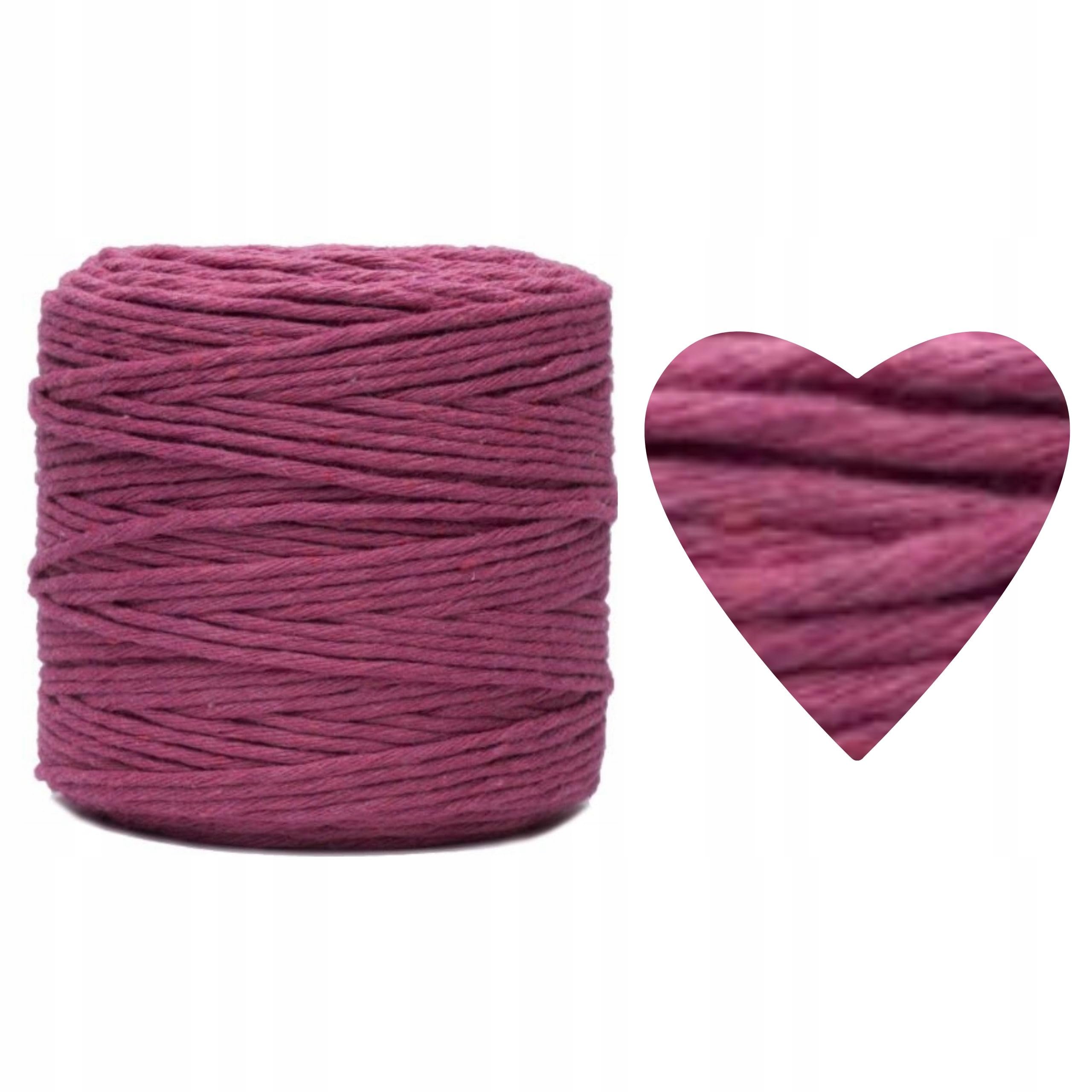29 Colors 3mm Braided Macrame 100% Cotton Cord Crafting, Jewelry Making & Rustic Home Décor String Rope Craft Project DIY Supply Soft Nartural Knotting Boho Decor Knitting (Fuschia, 100m)