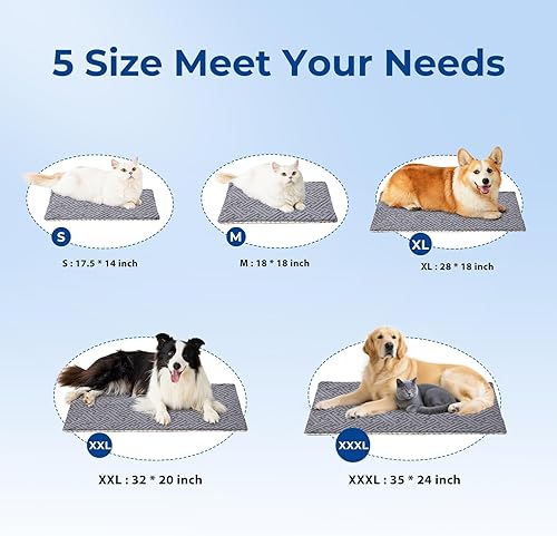 Miniatura 8 de Almohadilla térmica para gatos, 11 temperaturas ajustables y 25 opciones de temporizador, cama climatizada para gatos impermeable con cable