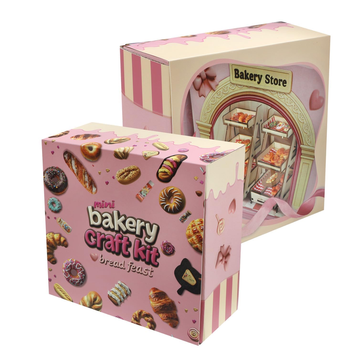 iLAND Basteln Mit Kindern Modelliermasse Lufttrocknend Bastelset Mädchen 7 Jahre Clay Bäckerei DIY Set Basteln Geschenke Für 12 Jährige Mädchen Lustige Geburtstagsgeschenke Spielzeug Kreativ
