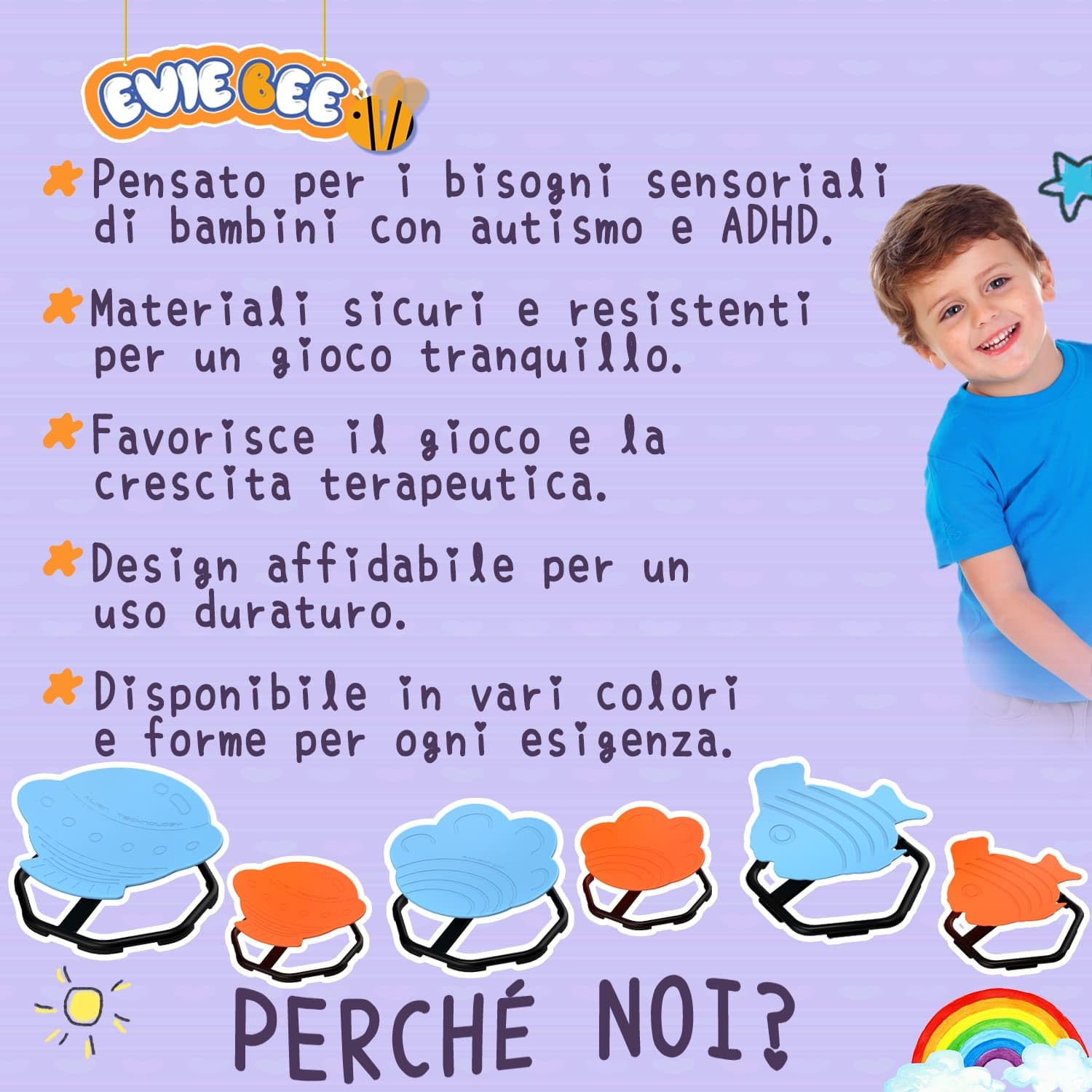 Sedia Girevole Bambini, Attrezzatura Sensoriale per Autismo, Seduta Girevole a 360° per Allenamento a Equilibrio e Coordinazione, Sicura e Robusta per Bambini con ADHD