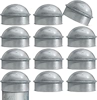 Vista 14 de VIVIDA Tapas de poste de enlace de cadena de 4 pulgadas, tapas de poste de valla galvanizadas, para tubo de 4 pulgadas de diámetro exterior, piezas