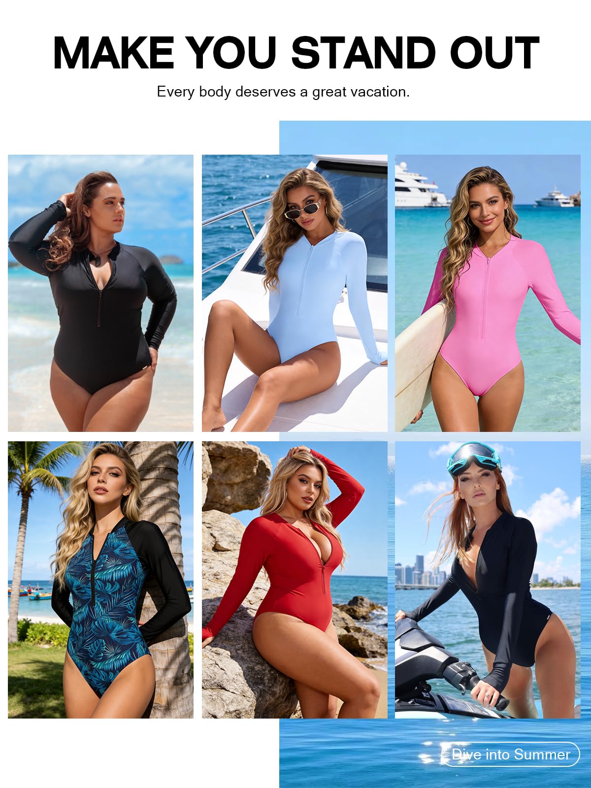 RELLECIGA Rashguard à Manches Longues pour Femme