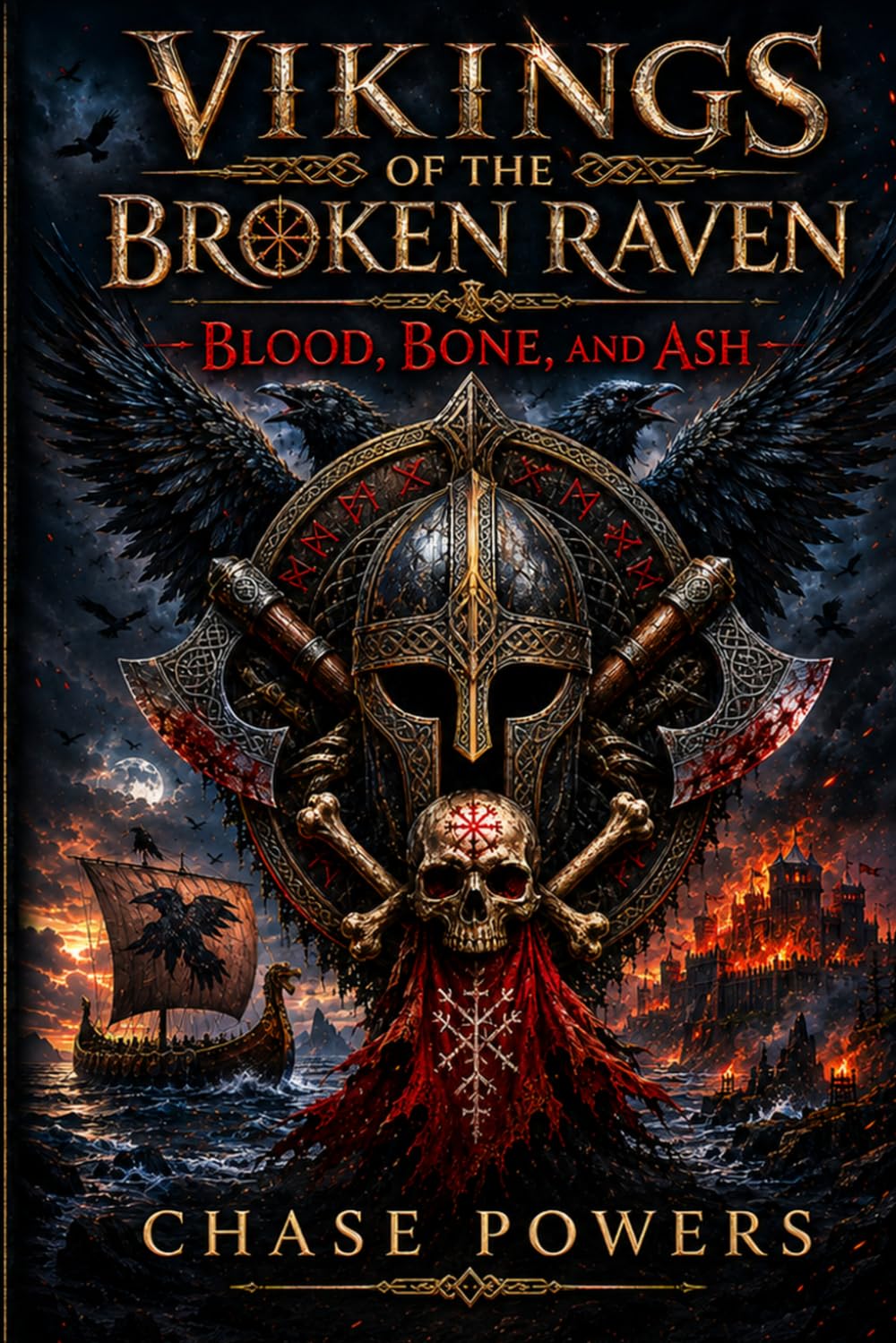Vikings of the Broken Raven: Blood, Bone, And Ash (The Broken Raven Saga)