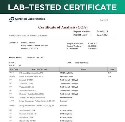 Miniatura 6 de 30,000 mg Shilajit Tabletas, Shilajit Himalayan Organic, con ácido fúlvico y más de 85 minerales traza, más eficaz que la resina y cápsulas
