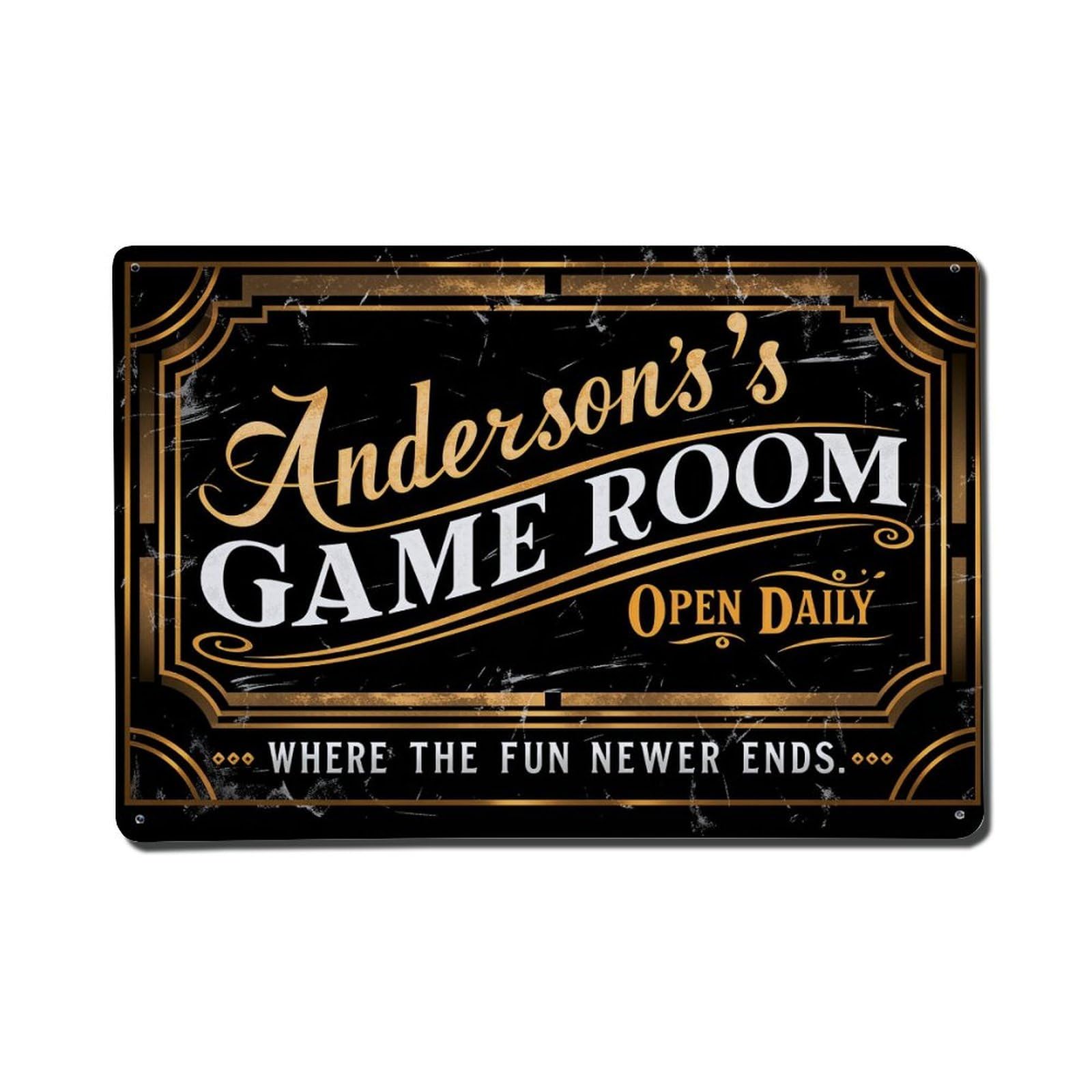 Vintage Style Sign Design Tin Sign Vintage Metal Poster, Home Bar Garage Man Cave Cafe Indoor & Outdoor Wall Decoration 8x12Inches