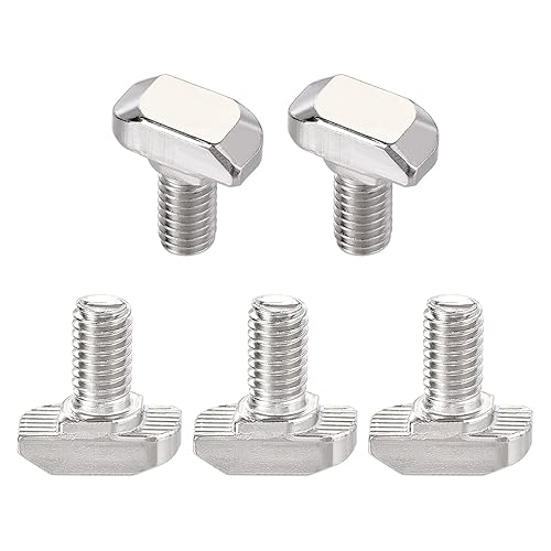 Miniatura 15 de Tornillo deslizante con ranura en T M5x12mm (DXL), paquete de 10 unidades, buenos para la industria de la construcción, tornillos en forma de T
