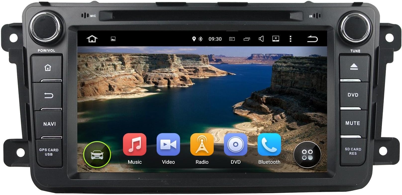 8 inch HD 1024x600 Multi-Touch Screen in Dash Car GPS Navigation System for Mazda CX-9 2007-2015 Quad Core Android DVD Player+Bluetooth+WiFi+SWC+Backup Camera+North America Map