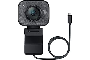 Logitech StreamCam Plus Webcam With Tripod Mount (Graphite)