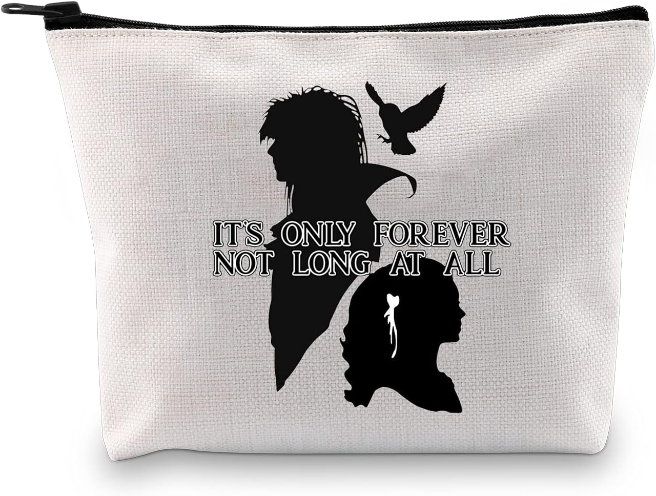 Lyrics Labyrinth Inspired Gift It’s Only Forever Not Long at All Cosmetic Bag Galentine's Gift for Fans (It’s Only Forever EU)