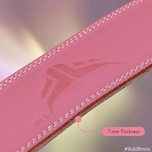 Miniatura 7 de Mytra Fusion Cinturón de levantamiento de pesas para mujer, cinturón de gimnasio de 0.276 in de grosor y 4 pulgadas de ancho, cinturones de