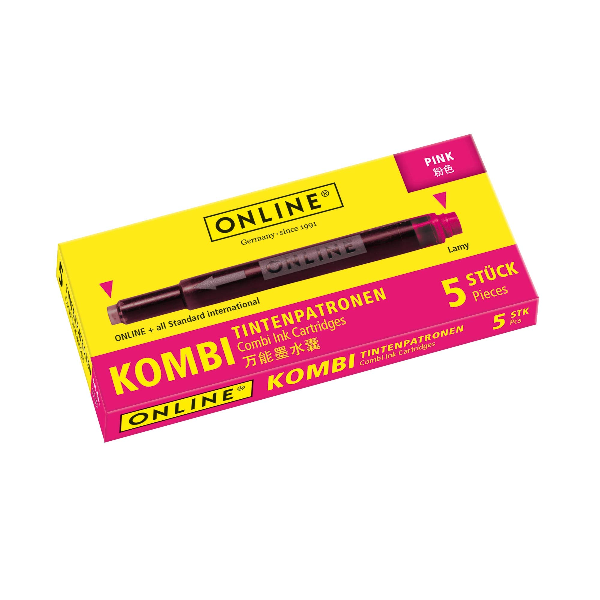 Online Combo Ink Cartridge Pink