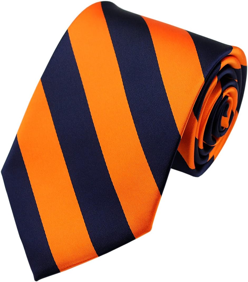 NYFASHION101 Men's 3.5" Regular College Stripe Woven Tie