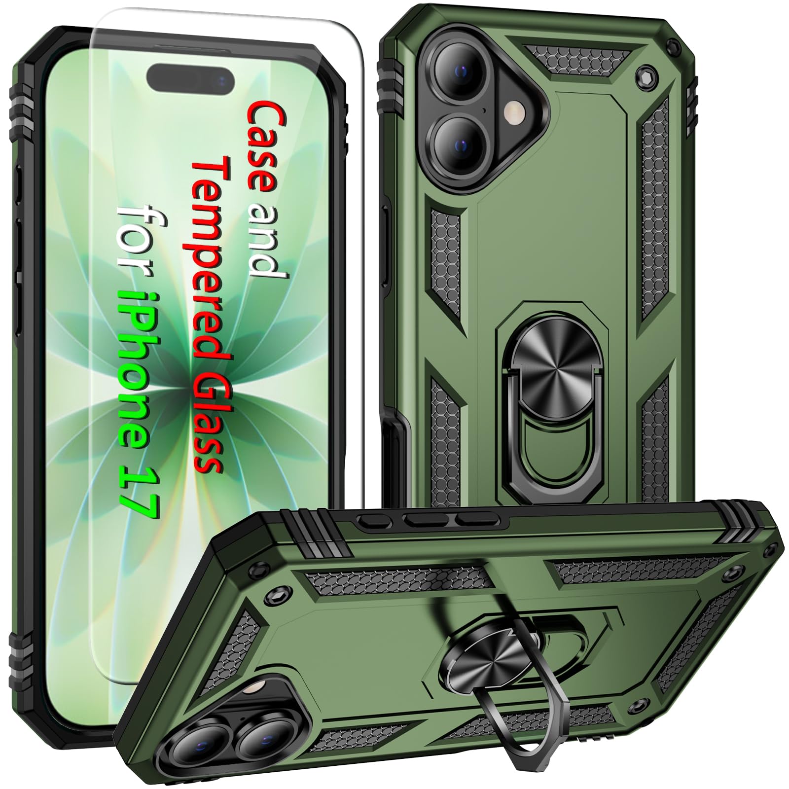 Coque robuste iPhone 17 avec béquille et verre trempé ADDIT - 8