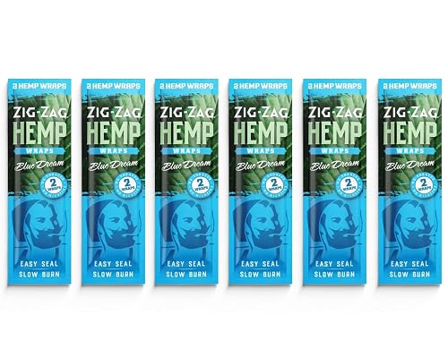 ZIG-ZAG Hemp Wraps 6-Pack - Blue Dream (2 Wraps per