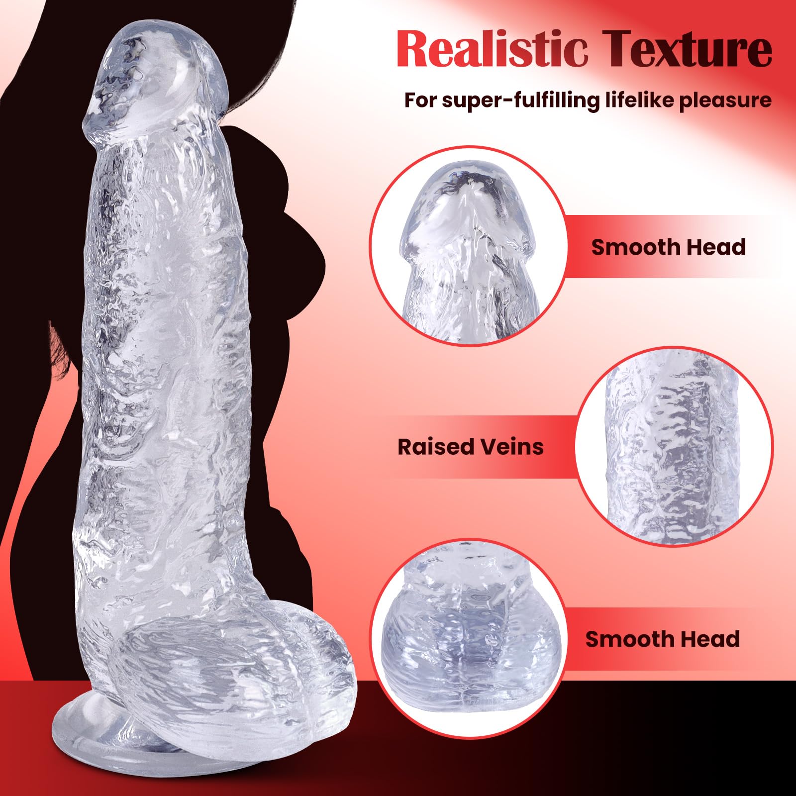 Set Harnais Strap-On + Dildo 7.9", Harnais Seins Réglable, Ceinture Taille & Cuisse en Cuir pour Couples