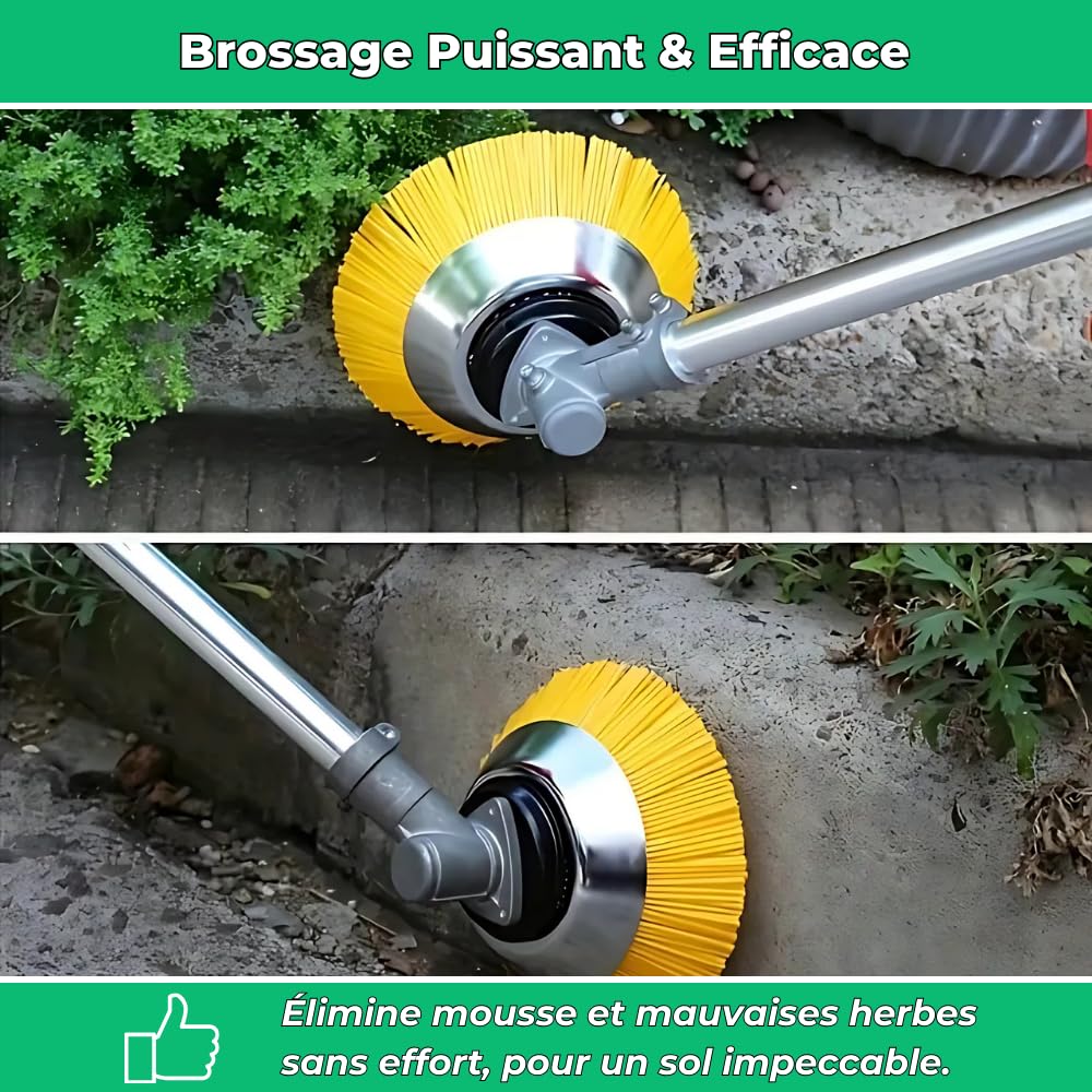 kimeo G80 Pro | Tête de débroussailleuse Indestructible en Nylon Tête de débroussailleuse en Acier - Brosse de désherbage Ronde Universelle pour débroussailleuse