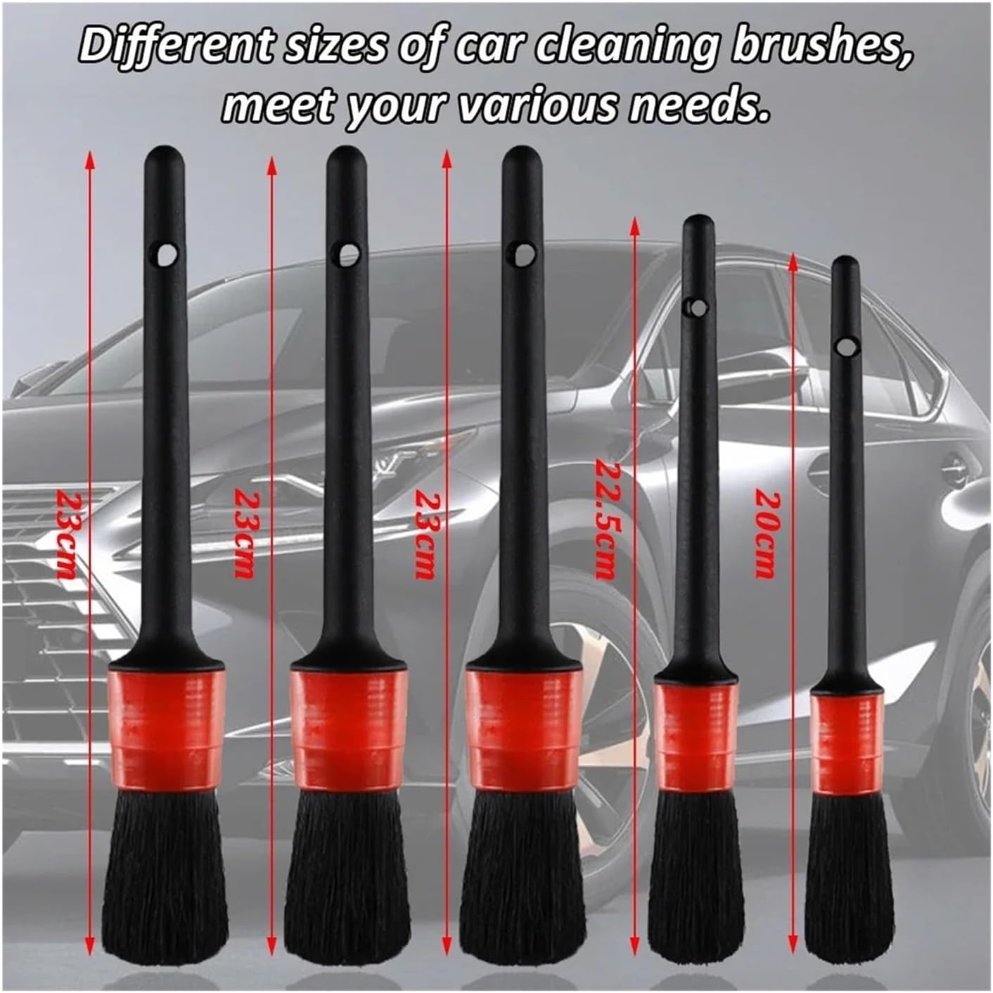 SSIMOO Car Cleaning Kit Scrubber Drill Detailing Brush Set Air Conditioner Vents Towel Polisher Car Auto Detailing Tools(Set 1-36Pcs)