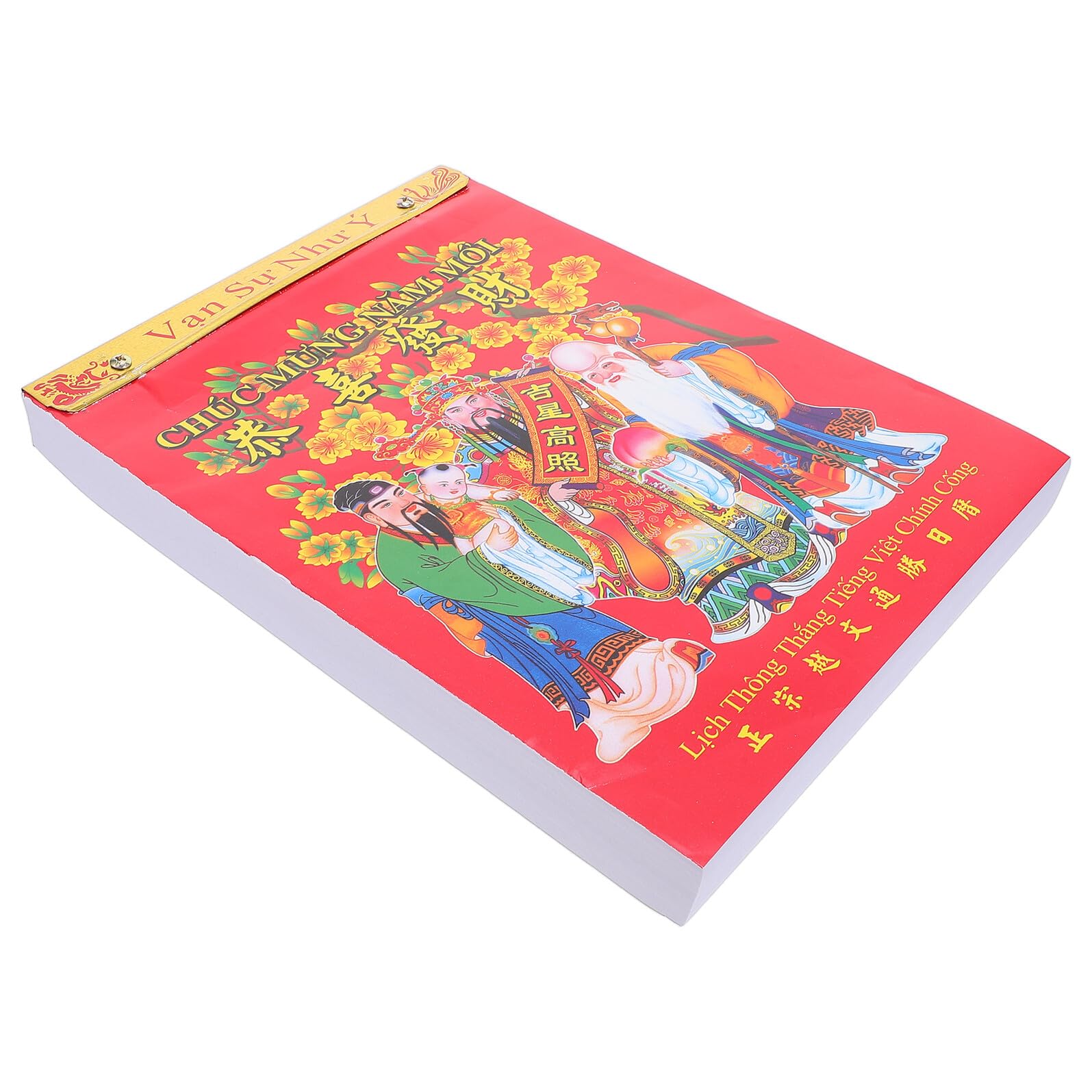 FOMIYES Calendario Cinese da Parete 2026 Anno del Cavallo Calendario Lunare da Appendere Tradizionale Vietnamita 190X260 MM Planner Annuale Termini Solari e Lunari per Capodanno e
