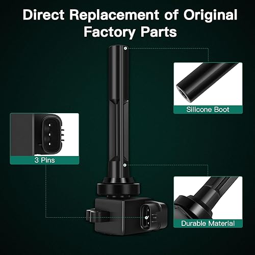 Miniatura 4 de SCITOO Juego de bobinas de encendido 100% nuevo 6PCS compatible con Isuzu VehiCROSS 3.5L 1999-2001 automóviles aptos para OE UF245