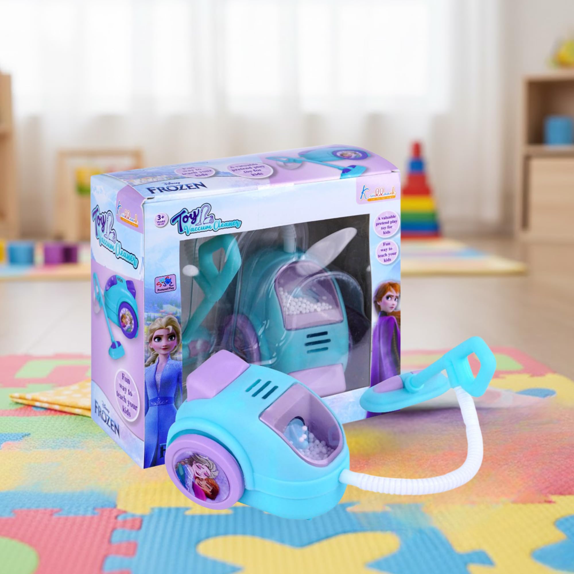 Frozen Theme Vaccum Cleaner, Early Education on Cleaning for Kids | Fun & Educational Toy for Kids | Safe, Engaging & Interactive Play-image-13