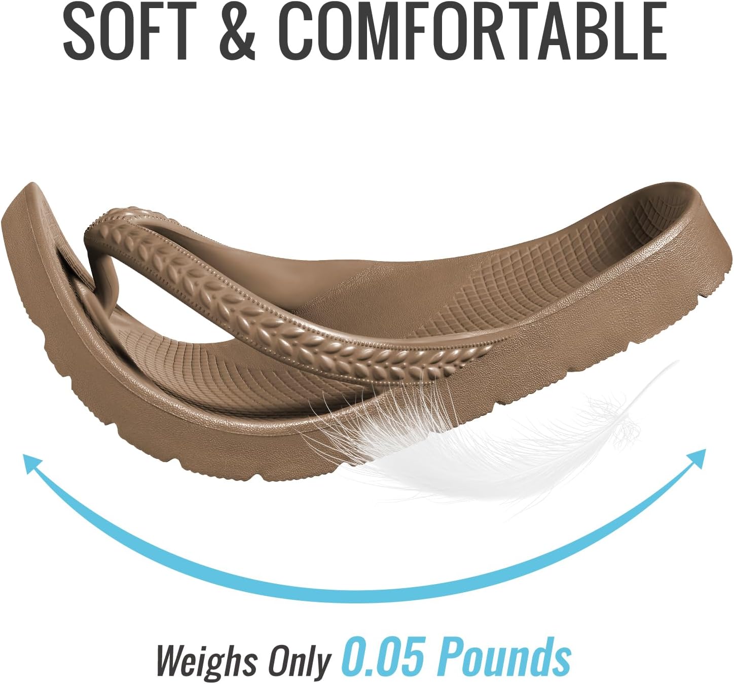 KIDMI Arch Support Flip Flops for Womens Comfortable Orthopedic Sandals for Plantar Fasciitis Beach Thong Slides