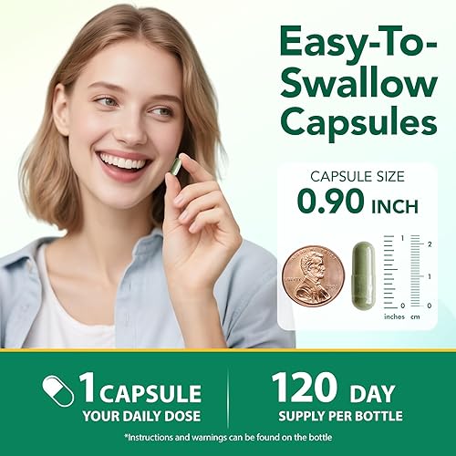 Miniatura 4 de Suplemento desodorizante corporal 120 cápsulas veganas Reduce el olor en axilas, áreas íntimas y orales Desodorante interno natural cápsulas