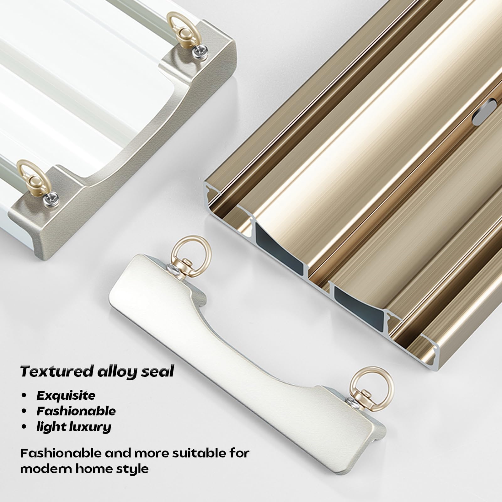 Rail de Rideau Double, épais et élargi, pour Plafond, pour Salon, Chambre, Douche, Camping-Car, Garage (Blanc, 600 cm (4 x 150 cm))