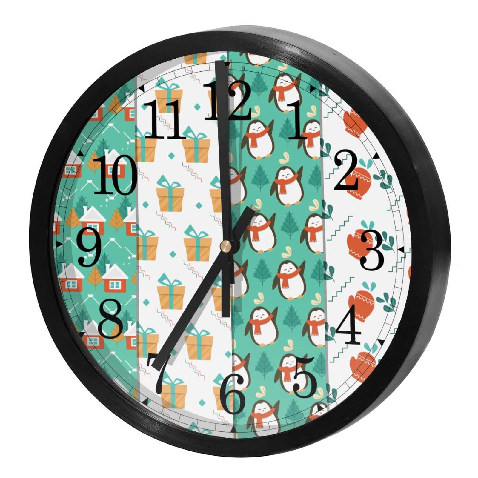Horloge murale silencieuse sans tic-tac ronde pour l'école et la maison