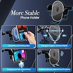 ROCKFREE Mic Stand Phone Holder with Locking Function Sturdy Phone Mount for Microphone Stand 360° Adjustable Cellphone Holder For Mic Stand Music Stand Boom Pole