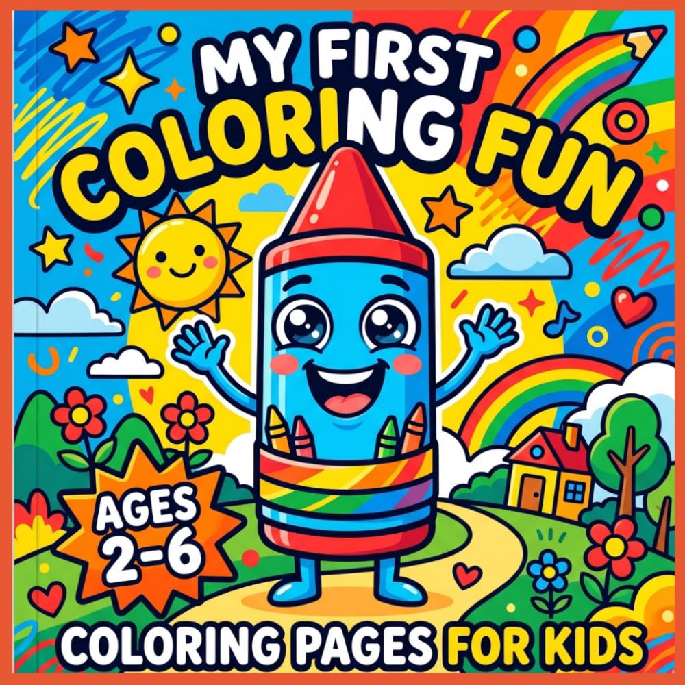 My First Coloring Fun: A fun and simple coloring book for little artists ages 2-6!