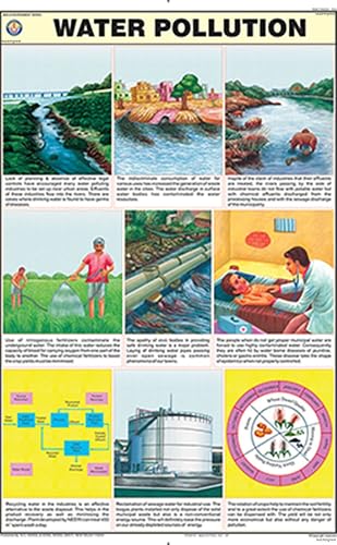 ME05 | Water Pollution Chart (50x75cm) [Wall Chart] teachingnest