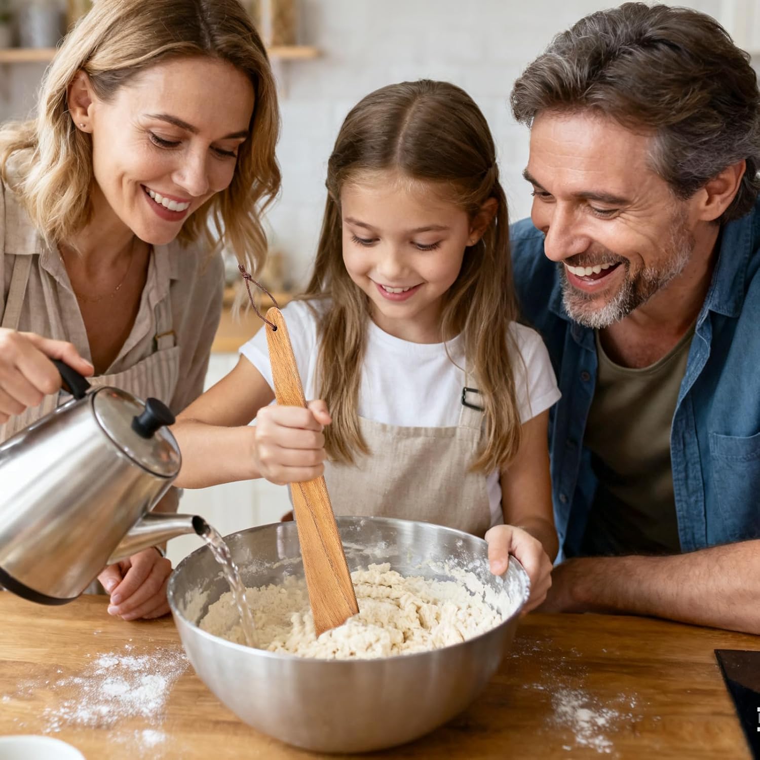 12 Inch Teak Wood Spatula, Kitchen Utensils for Cooking, Scraper Spurtle, Flat Wooden Turner, Flat Egg Flipper Spatulas, Cast Iron Stirrer, Eco-Friendly Wooden Kitchen Tools - Image 6