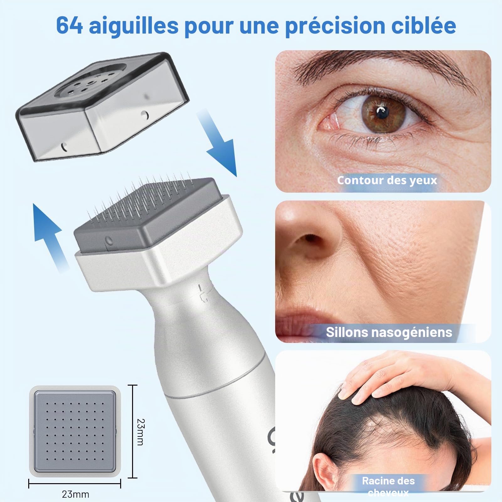 Dr. Pen 2026 Ultima Bio 4 Microneedling Derma Stamp – Système professionnel double action – Aiguilles en titane 120 & 64, réglables de 0 à 3 mm, jusqu'à 60% d'absorption sérique en plus pour la