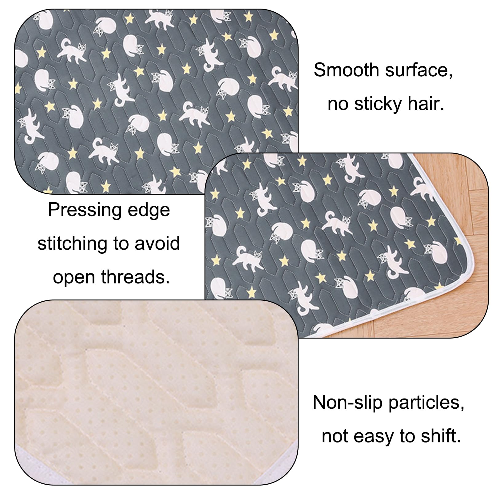 KASESSS 2PCS Small Pet Cooling Mat, 40x30cm Rabbit cooling Mat, Rabbit Cooling Pad Bite Resistance, Soft and Comfortable Cool Mats for Rabbits, Guinea Pig, Hamster, Stay Cool This Summer, Pet Ice Pad - Image 2