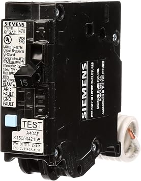 Siemens Q115DFP 15-Amp Dual Function AFCI/GFCI Breaker