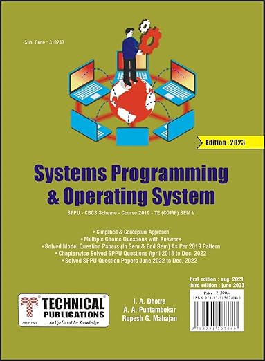 Buy System Programming and Operating Systems for SPPU 19 Course (TE ...