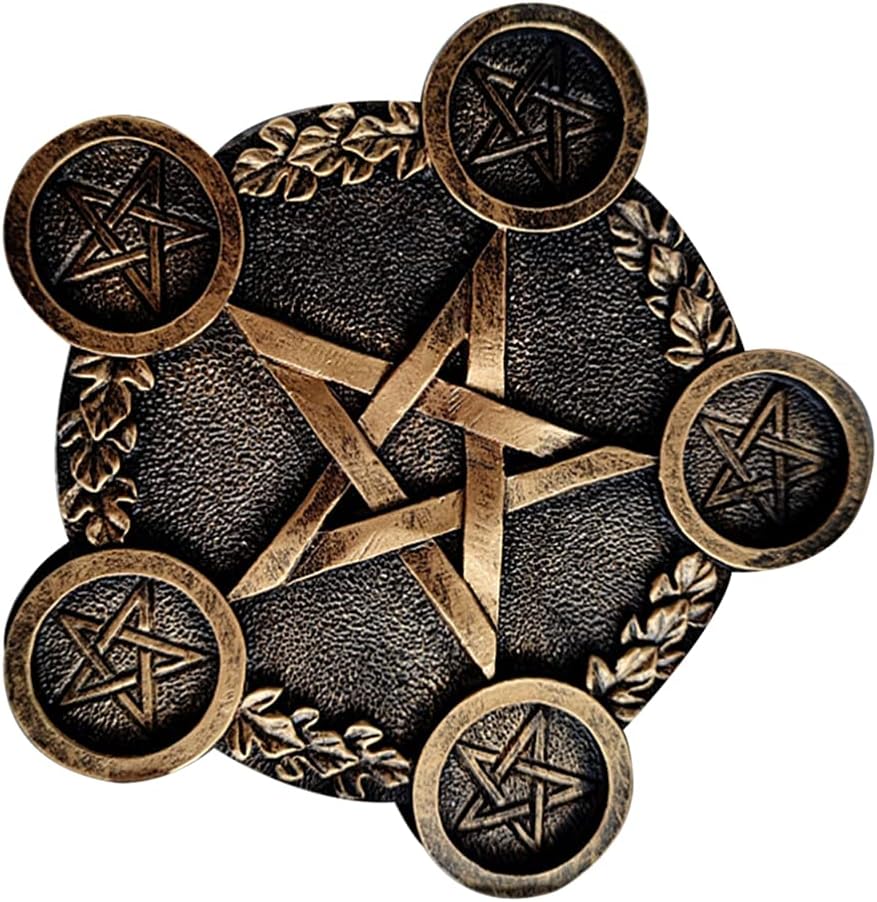 Amazon.com: Yardwe Pentacle Star Candleholder 7.48In Decorative ...