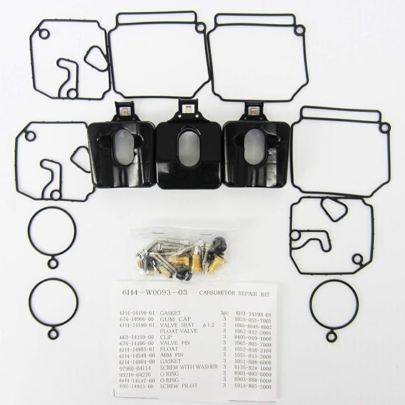 OEM Yamaha 4050 2stroke Outboard Carburetor Repair Kit 6H4W009303